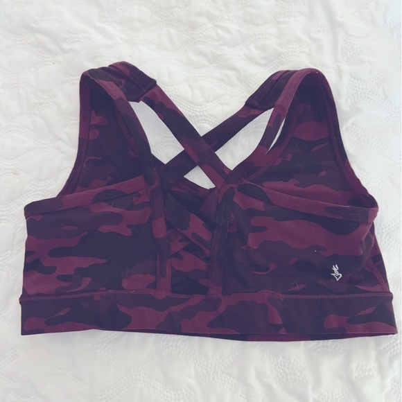 Torrid Burgundy Camo Sports Bra Sz 0/L - Picture 4 of 5